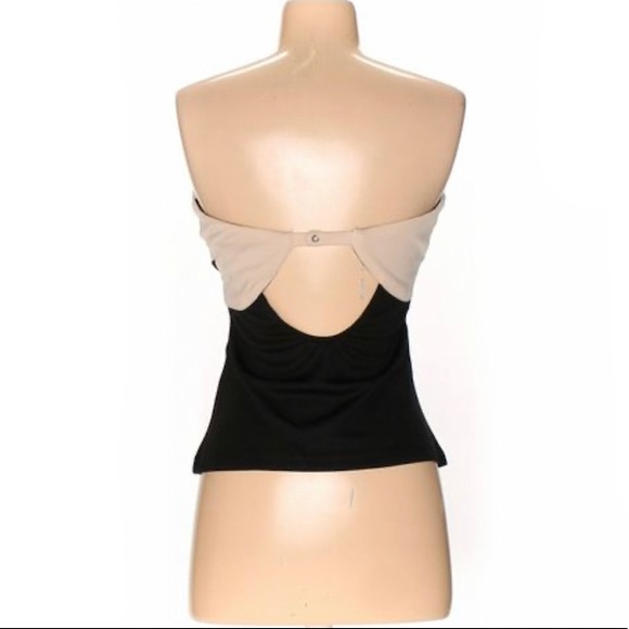 Paradis Miss Black And Beige Color Block Tube Top Size Large - Picture 2 of 8
